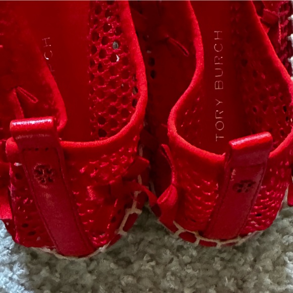 NEW Tory Burch Mini Bow Espadrille in Blazing Red - Picture 6 of 9